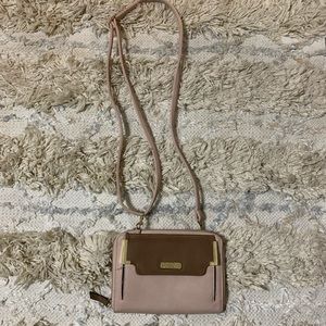 Jessica Simpson pink crossbody wallet purse